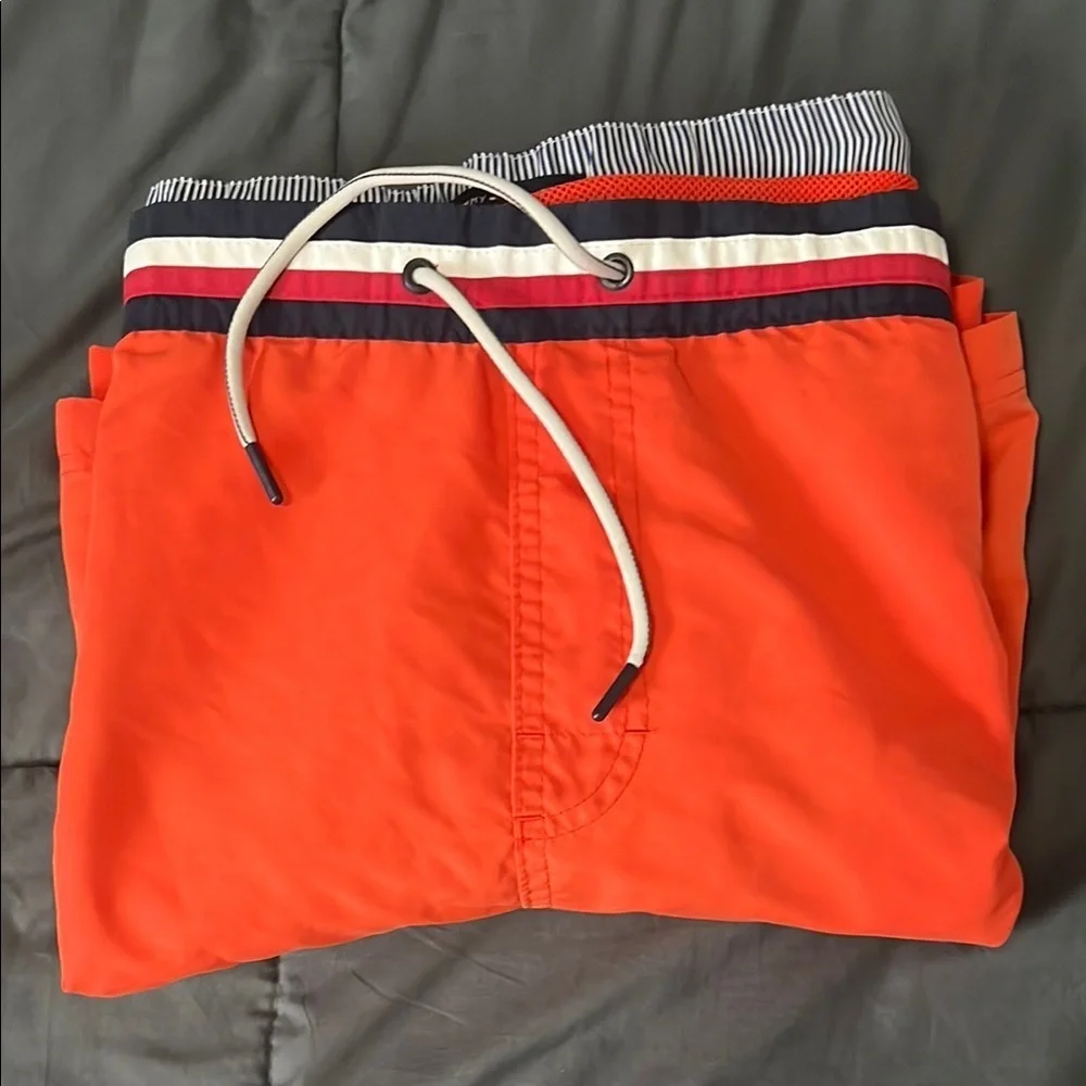 Tommy Hilfiger Orange Swim Trunks Size XXL